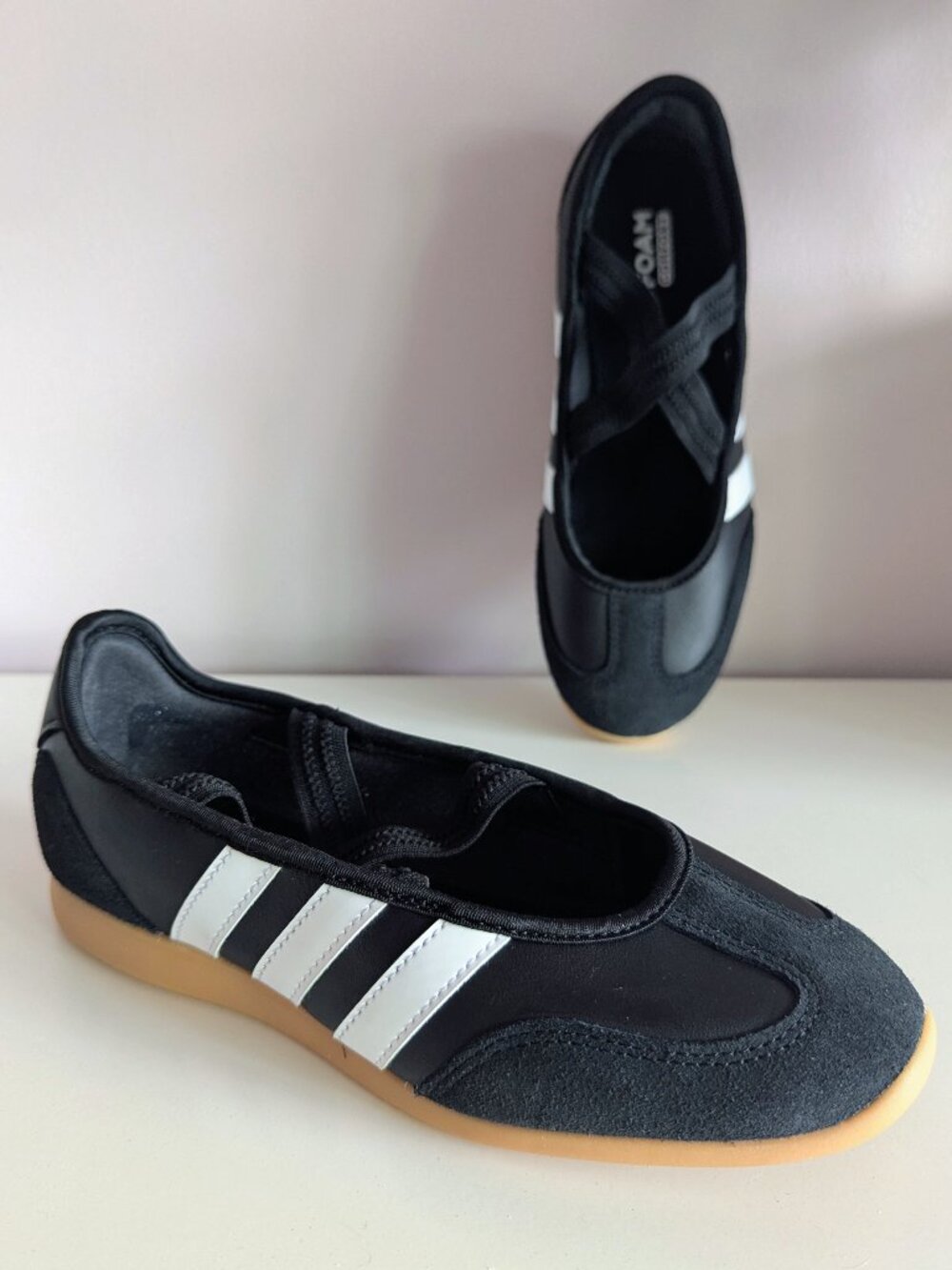 Adidas Barreda Mary Jane Suede Cloudfoam Sneaker 7 Black